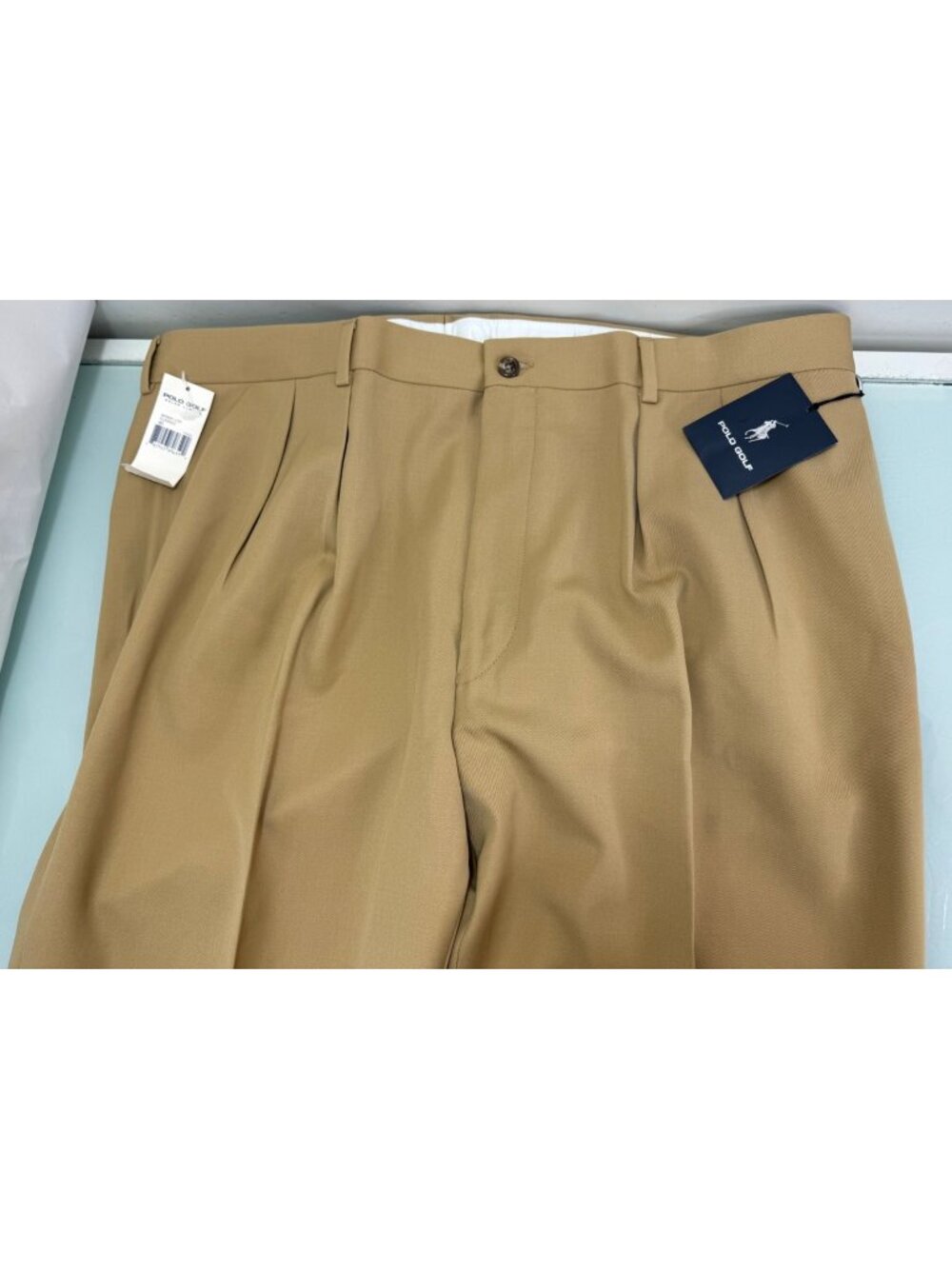 Polo Golf Ralph Lauren Custom Touring Pants Mens 40 Unhemmed 100% Wool Italy 90s